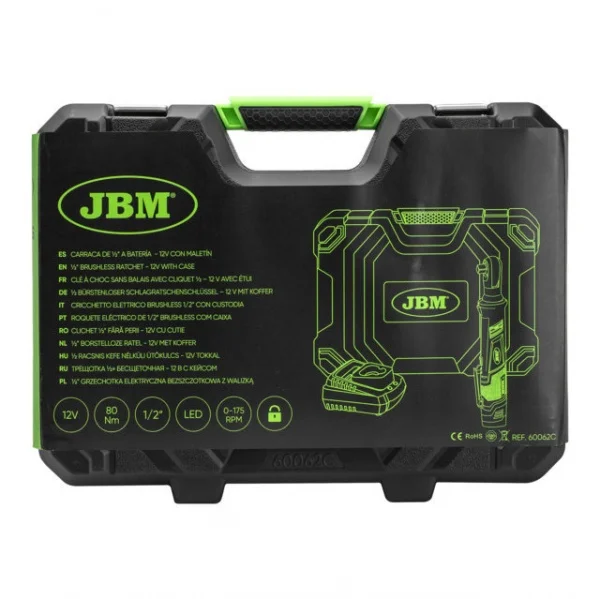 Jbm 60062c cacciavite a cricchetto brushless 12 v a batteria 60062c 8435034987836 - dettaglio 6