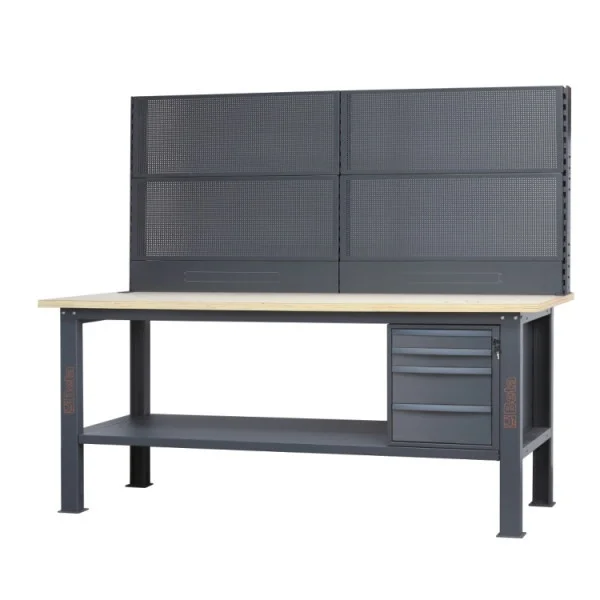 Beta c58bc-w2,1 4c/a+svr banco da lavoro completo con piano in legno 2,1 m e 4 cassetti 058000727 - dettaglio 1