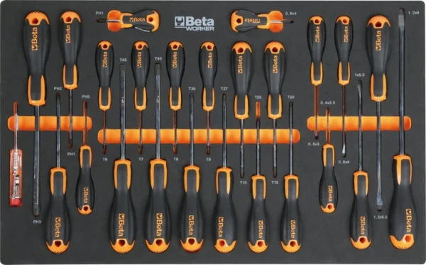Beta bw 2400s7/5m cassettiera mobile con assortimento in termoformati 262 pz. 024006851 - dettaglio 5