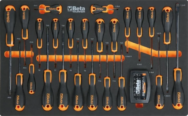 Beta bw 2400s 7/e-m cassettiera mobile con assortimento in termoformati 309 pz. 024006324 - dettaglio 8