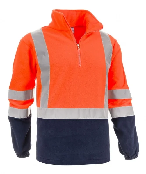 Sottozero 2320B Pile da lavoro alta visibilità arancio/blu