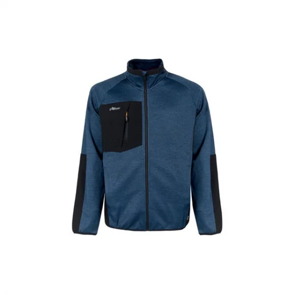 U-Power Hull Felpa full zip da lavoro blu