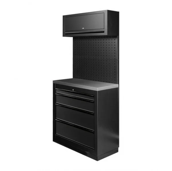 JBM SERIE593 Composizione arredo officina con armadio a 4 cassetti
