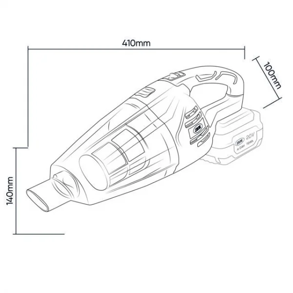 Jbm 60001 aspirapolvere portatile 20 v senza batterie - dettaglio 6