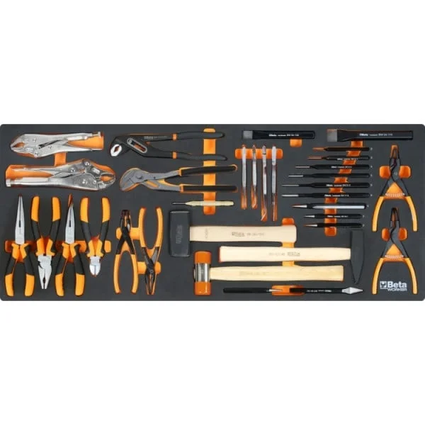 Beta bw 2400 rsc24axxl-o cassettiera arancione con assortimento utensili 1061 pz. 024006381 - dettaglio 2
