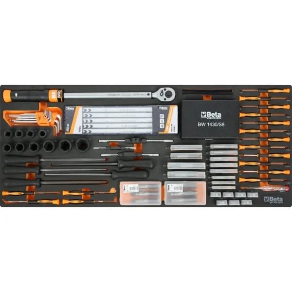 Beta bw 2400 rsc24axxl-o cassettiera arancione con assortimento utensili 1061 pz. 024006381 - dettaglio 6
