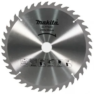 Makita d-77322 lama circolare tct per troncatrice 260x30 mm per legno - dettaglio 1
