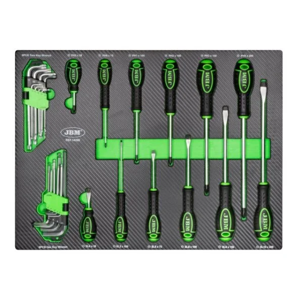 Jbm 14298 termoformato morbido con utensili 30 pz. - dettaglio 1