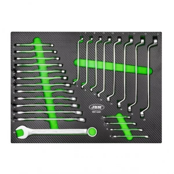 Jbm 54834 cassettiera verde 7 cassetti con utensili 154 pz. - dettaglio 7
