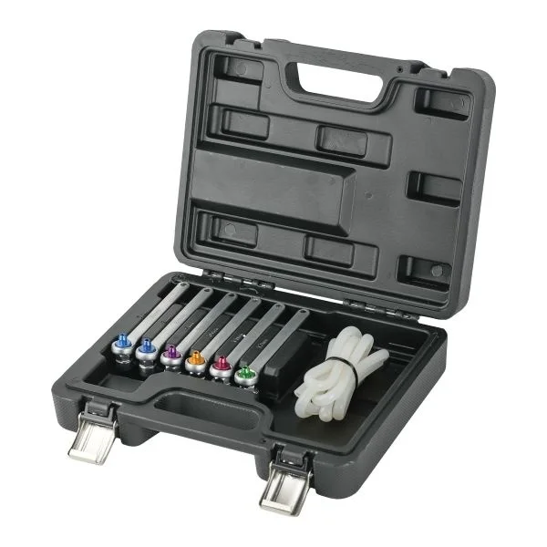 JBM 54721 Set di chiavi per spurgo freni 7 Pz.