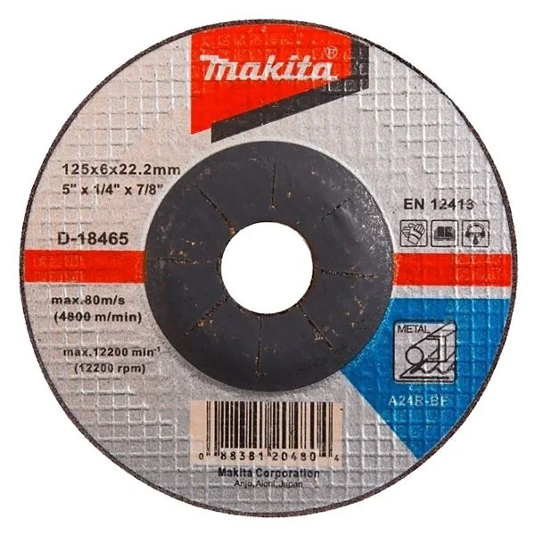 Makita A24R Disco abrasivo a centro depresso per metallo