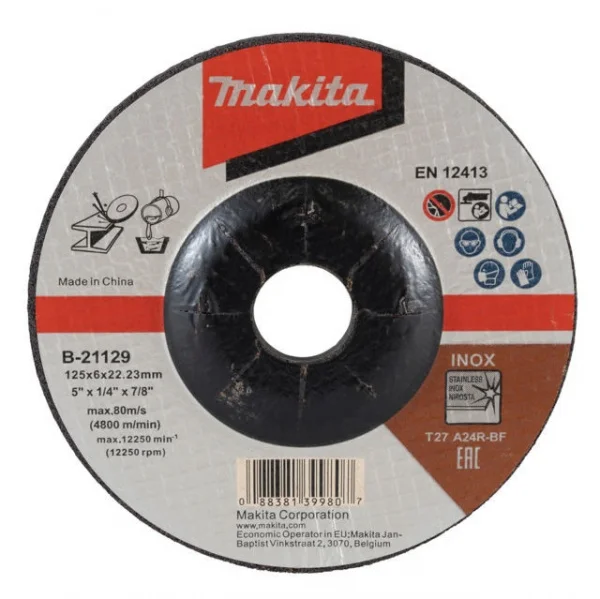 Makita a24r  disco abrasivo a centro depresso per acciaio inox - dettaglio 3