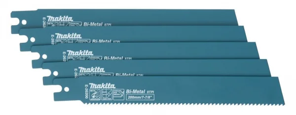 Makita e-26200 lama 200 mm per seghetto 5 pz. - dettaglio 2