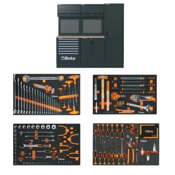 Beta RSC50 2.0 DW/224UT Combinazione arredo officina con assortimento 224 Pz. 050001081 - 050001081