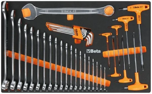 Beta 024004036 cassettiera antracite 7 cassetti con assortimento utensili 224 pz. - dettaglio 2