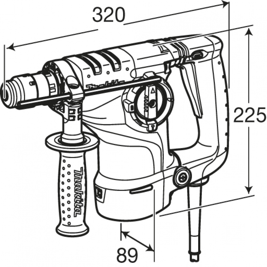 Disegno Tassellatore Makita HR2811F