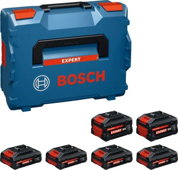 Bosch set 4 batterie 18 v 4,0 ah e 2 batterie 18 v 8,0 ah  cod. 1600a0373g - dettaglio 1