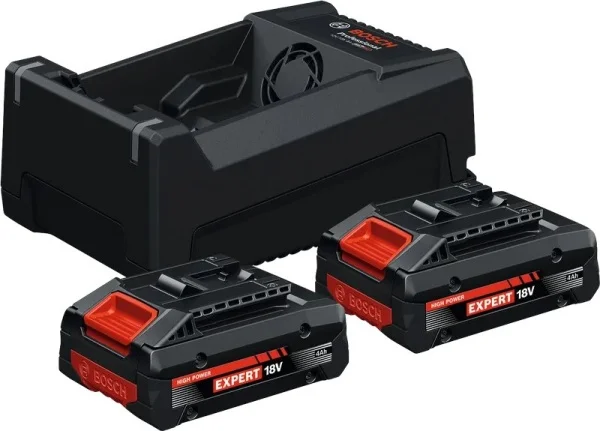 Bosch set 2 batterie 18 v 4,0 ah e caricabatterie  cod. 1600a0373j - dettaglio 1