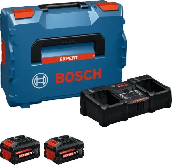 Bosch set 2 batterie 18 v 8,0 ah e caricabatterie doppio  cod. 1600a0373x - dettaglio 1