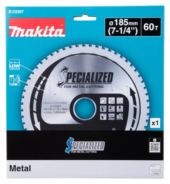 Makita lama tct specialized per sega circolare 185x30 mm 60 denti e-23357 - dettaglio 3