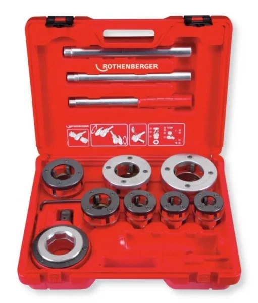 Rothenberger super cut 3/8-1.1/4" set filiera manuale a cricco 070790x - dettaglio 3
