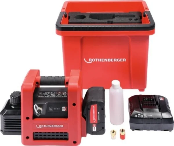 Rothenberger roairvac r32 2.0 pompa per vuoto bistadio a batteria 1000003230 - dettaglio 1
