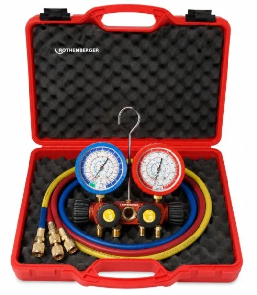 Rothenberger Kit gruppo manometrico 4 vie per R410A e R32 170606 - 170606