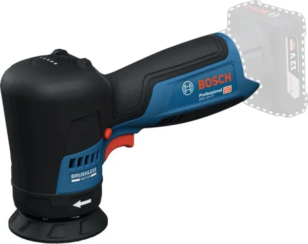 Bosch lucidatrice 77 mm 12 v brushless senza batterie gpo 12v-77 pro cod. 06019l3003 - dettaglio 2