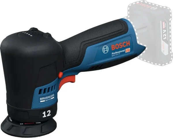 Bosch lucidatrice 77 mm 12 v brushless senza batterie gpx 12v-77 pro cod. 06019l4003 - dettaglio 2