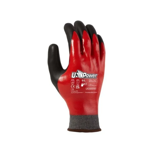 U-power guanti da lavoro antitaglio 144 paia oil proof top gug14450 - dettaglio 1