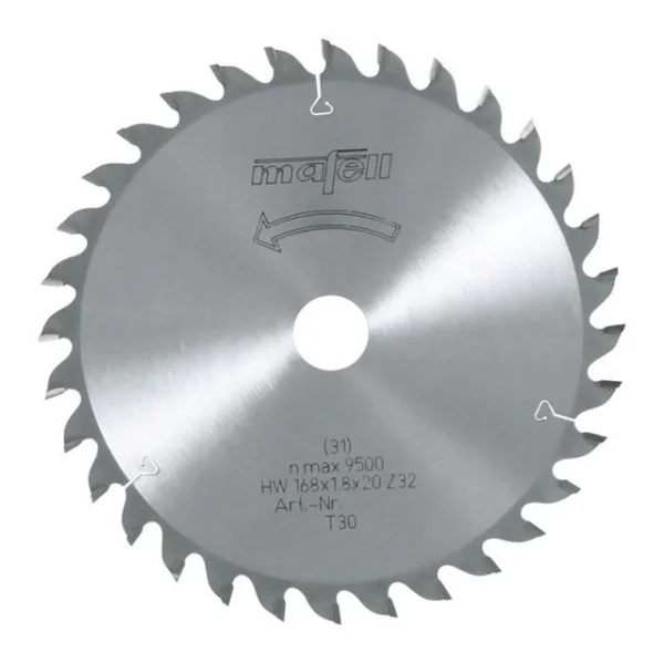Mafell lama da taglio hm 168 mm per legno 092480 - dettaglio 1