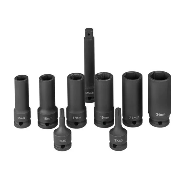 Mafell set di bussole a percussione 9 pz. 095294 sr-es 1/2" 9t - dettaglio 1