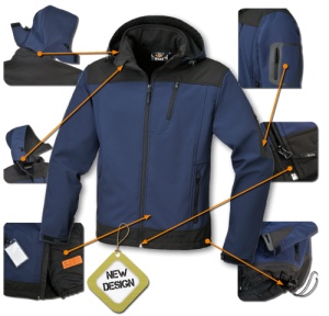 Giacca in softshell foderato Beta 7682BL