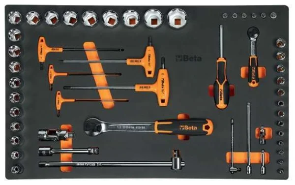Beta Cassettiera mobile porta attrezzi 7 cassetti con assortimento 288 Pz. 3900 RSC39/7-A VI cod. 039000707 - 039000707