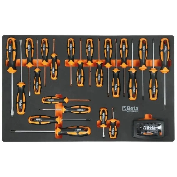 Beta Banco completo con piano 2,1 m con assortimento 89 Pz. C58BC-X2,1/A-89UT cod. 058000987 - 058000987