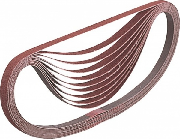 Nastri Abrasivi In Tessuto - 10 Pezzi, 75x533 Mm, Grana P100, Per Levigatrici A Nastro