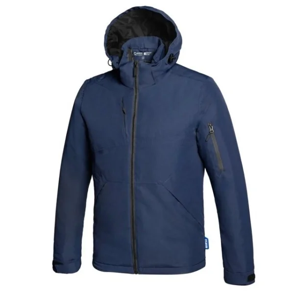 Sparco giacca invernale blu con cappuccio staccabile nebo btj0028b0 - dettaglio 1