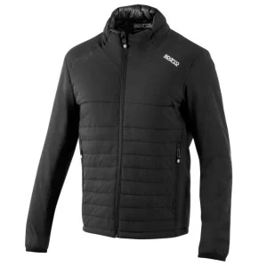 Sparco giacca nera in tessuto tecnico frame jacket btj0007b0 - dettaglio 1