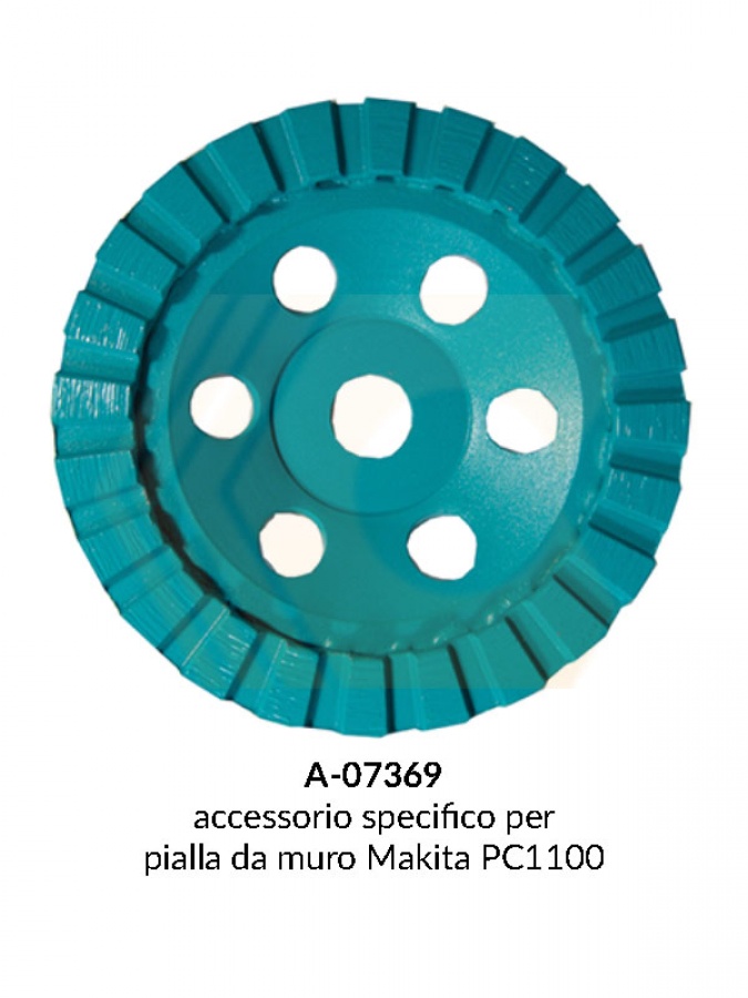Disegno 1 disco diamantato con corona continua per pialla e sega da banco