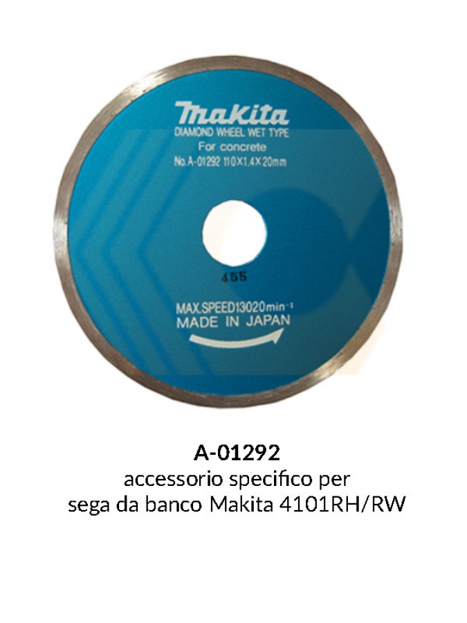 Disegno 2 disco diamantato con corona continua per pialla e sega da banco