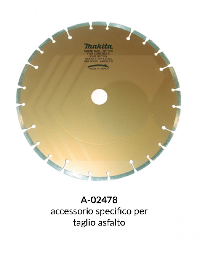 Disegno 3 disco diamantato a settori per mototroncatrice