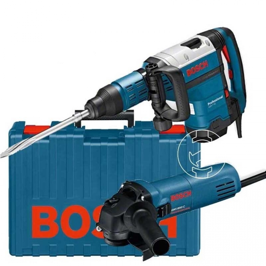 Kit Bosch GSH 7 VC + GWS 850 C + Borsone da lavoro