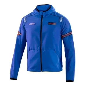 Sparco giacca antivento azzurro 02405mr - dettaglio 1