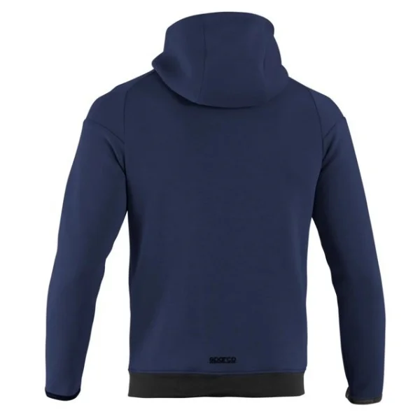 Sparco felpa sportiva blu con cappuccio bmj0012b0 - dettaglio 2