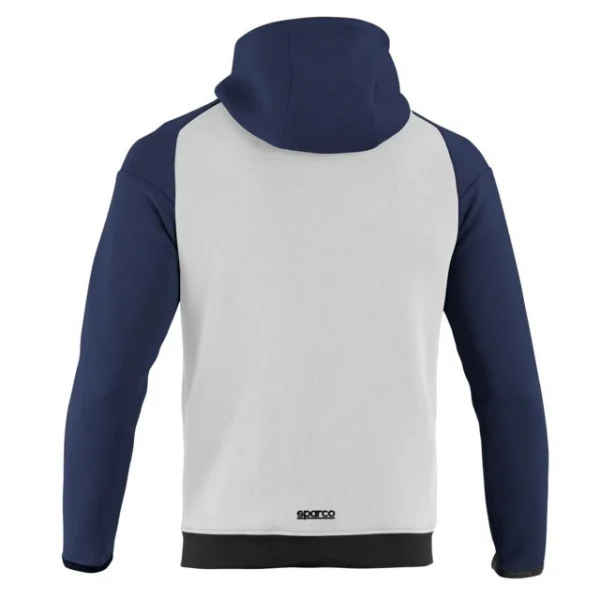 Sparco felpa sportiva bianca con cappuccio bmj0012b0 - dettaglio 2