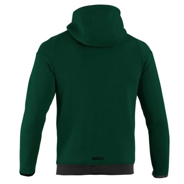 Sparco felpa sportiva verde con cappuccio bmj0012b0 - dettaglio 2