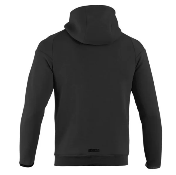 Sparco felpa sportiva nera con cappuccio bmj0012b0 - dettaglio 2