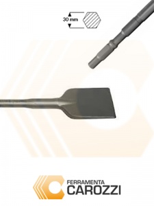 Scalpelli con attacco esagonale 30 mm