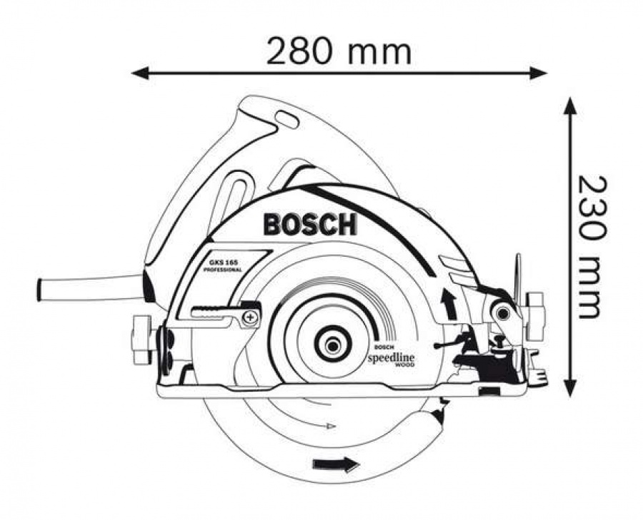 Sega circolare Bosch GKS 165 Professional - GKS 165 PROFESSIONAL