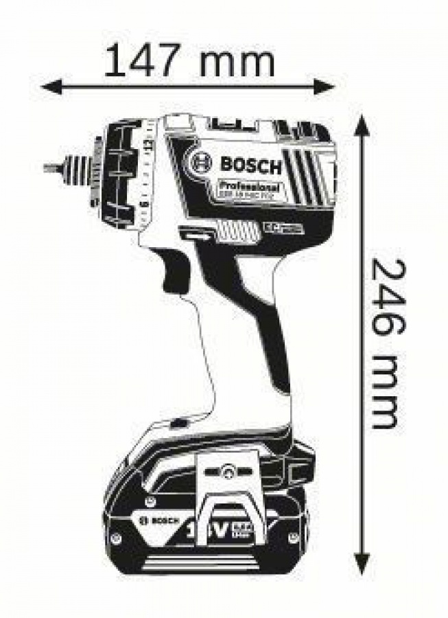 Trapano avvitatore 18V Bosch GSR 18 V-EC FC2 - GSR 18 V-EC FC2